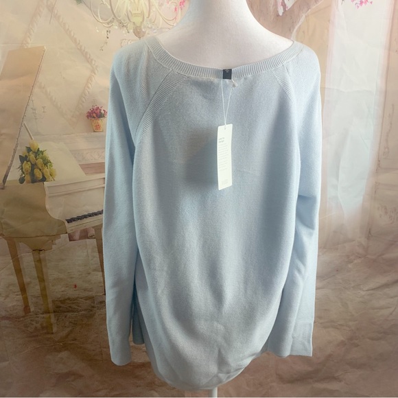 NEW Eileen Fisher Jeweled Neck Ribbed Sweater - Picture 7 of 12